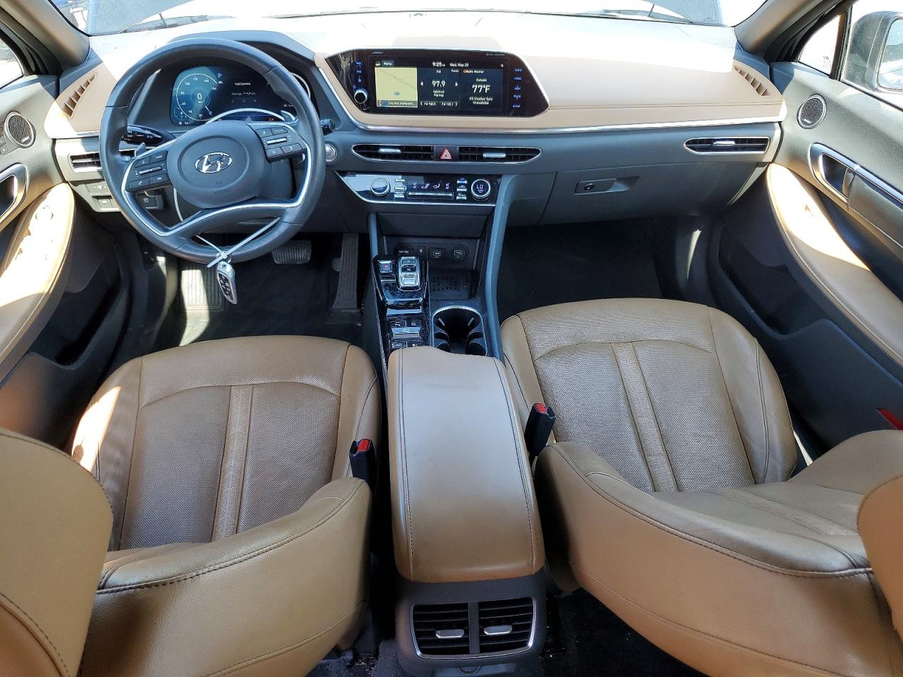 2021 Hyundai Sonata VIN 5NPEH4J20MH079569 COPART salvage auction — Front End, AL - CERT OF TITLE-SALVAGE TITLE, sold $7,800 on 2026-07-09 (photo 8)