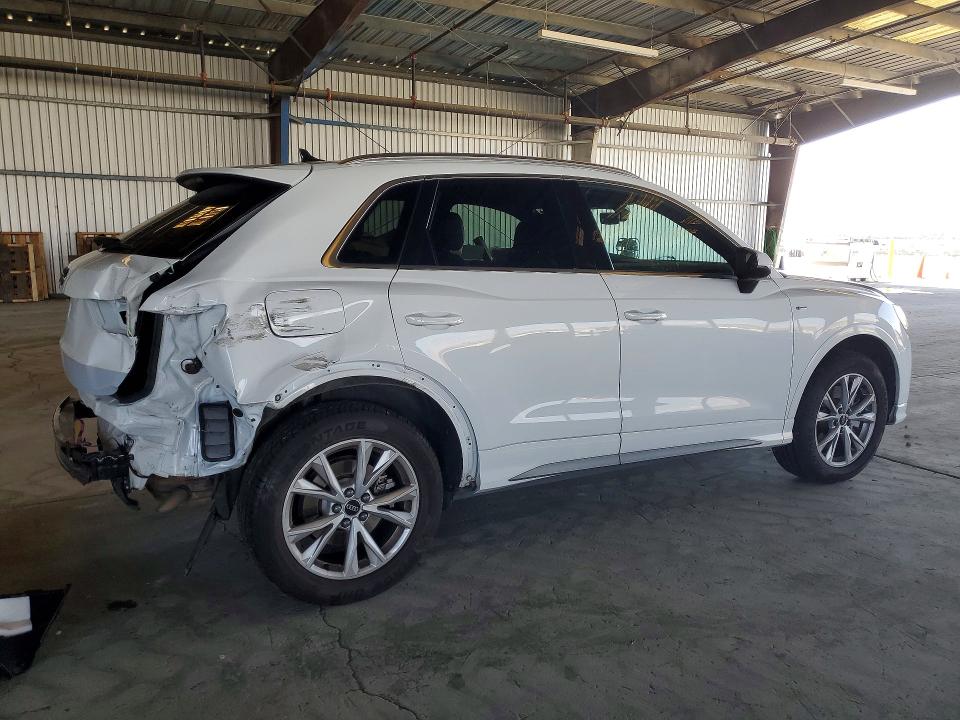 2024 Audi Q3 VIN WA1DECF34R1054232 COPART salvage auction — REAR END, Ca - Salvage Certificate, sold $7,800 on 2026-07-30 (photo 3)