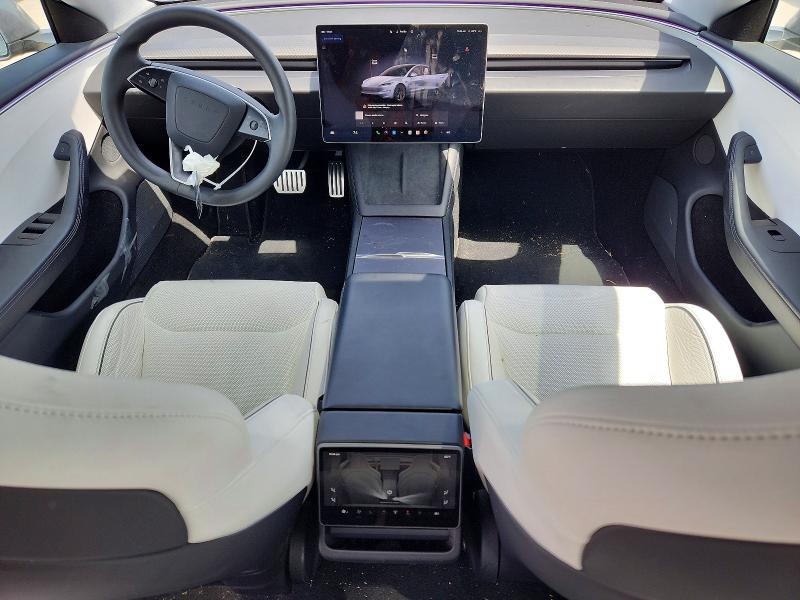 2024 Tesla Model 3 VIN 5YJ3E1ET8RF865224 COPART salvage auction — REAR END, Tx - Salvage Vehicle Title, sold $19,900 on 2026-07-16 (photo 8)