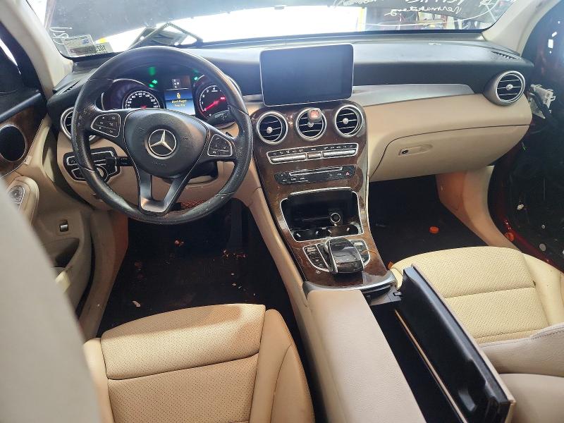 2018 Mercedes-benz Glc VIN WDC0G4JB2JV024110 COPART salvage auction — FRONT END, La - Permit To Sell, sold $4,000 on 2026-07-22 (photo 8)