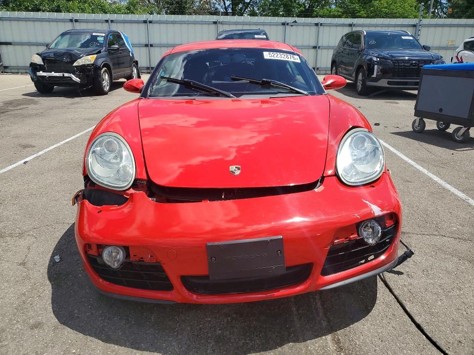 2007 Porsche Cayman VIN WP0AA29827U760424 COPART salvage auction — REAR END, Oh - Cert Of Title-Salvage, sold $1,700 on 2026-07-08 (photo 5)