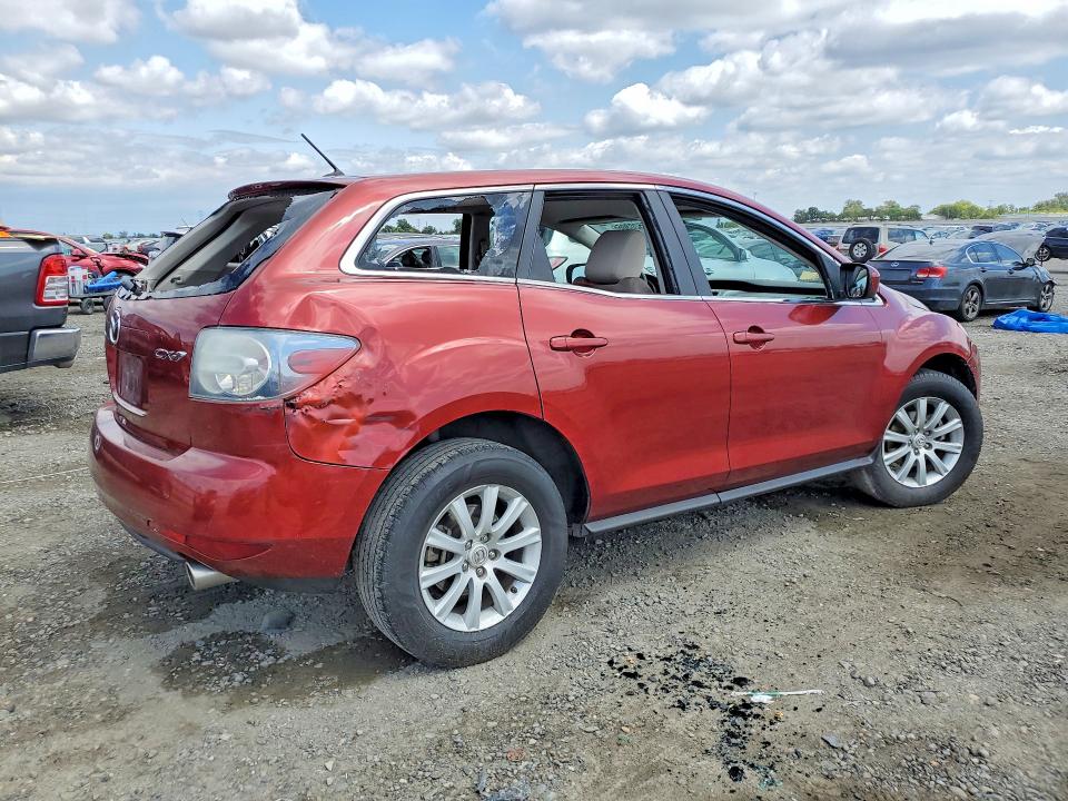 2010 Mazda Cx-7 VIN JM3ER2WM2A0328272 COPART salvage auction — VANDALISM, Ca - Salvage Certificate, sold $125 on 2026-07-14 (photo 3)