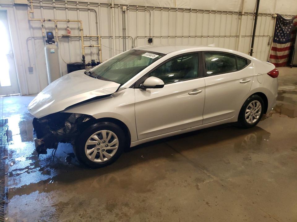 2017 Hyundai Elantra VIN KMHD74LF6HU399422 COPART salvage auction — FRONT END, Mn - Cert Of Title-Prior Salvage, sold $1,250 on 2026-07-20 (photo 1)