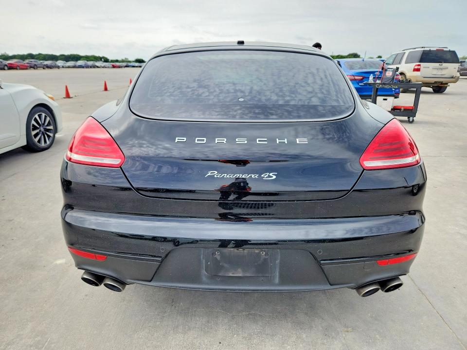 2014 Porsche Panamera VIN WP0AB2A70EL056354 COPART salvage auction — FRONT END, TX - SALVAGE VEHICLE TITLE, sold $6,300 on 2026-07-09 (photo 6)