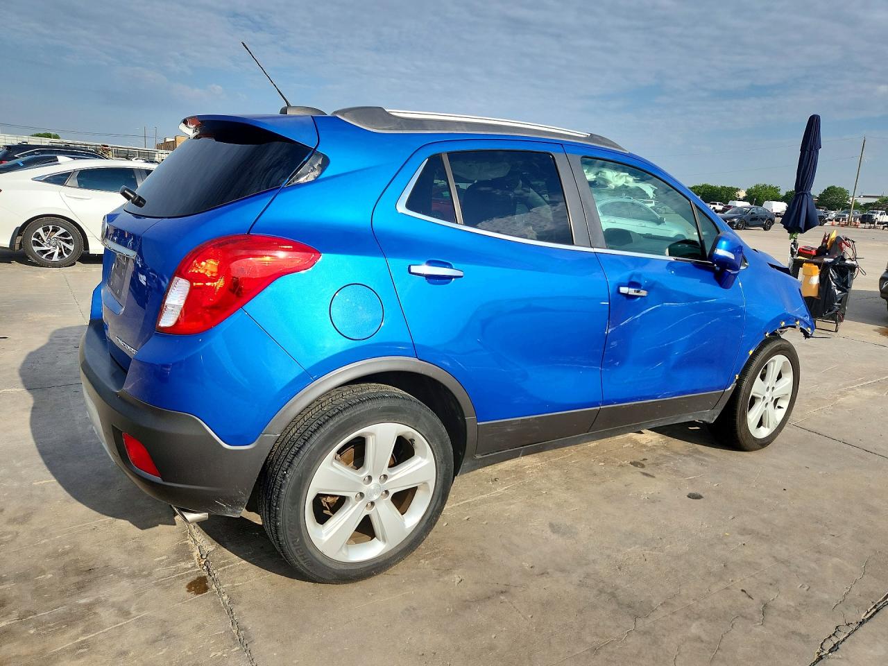 2015 Buick Encore VIN KL4CJASB6FB053047 COPART salvage auction — Front End, TX - SALVAGE VEHICLE TITLE, sold $925 on 2026-07-09 (photo 3)