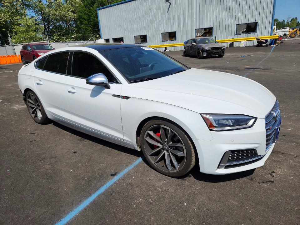 2018 Audi VIN WAUB4CF55JA092409 COPART salvage auction — REAR END, Or - Salvage Title Certificate, sold $450 on 2026-07-29 (photo 4)