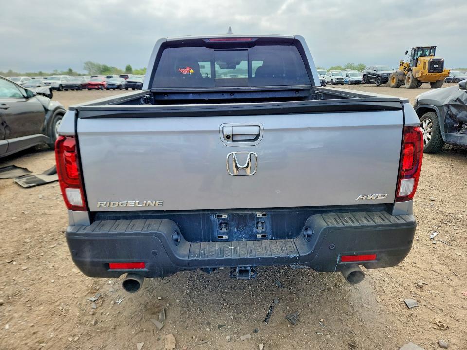 2023 Honda Ridgeline VIN 5FPYK3F72PB026038 COPART salvage auction — FRONT END, Il - Salvage Certificate, sold $8,100 on 2026-07-28 (photo 6)