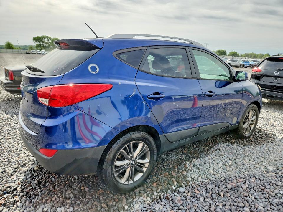 2014 Hyundai Tucson VIN KM8JU3AG3EU923137 COPART salvage auction — FRONT END, Il - Salvage Certificate, sold $925 on 2026-07-20 (photo 3)