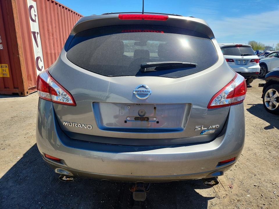 2011 Nissan Murano VIN JN8AZ1MW7BW179091 COPART salvage auction — FRONT END, On - Permit Salvage, sold $275 on 2026-07-28 (photo 6)