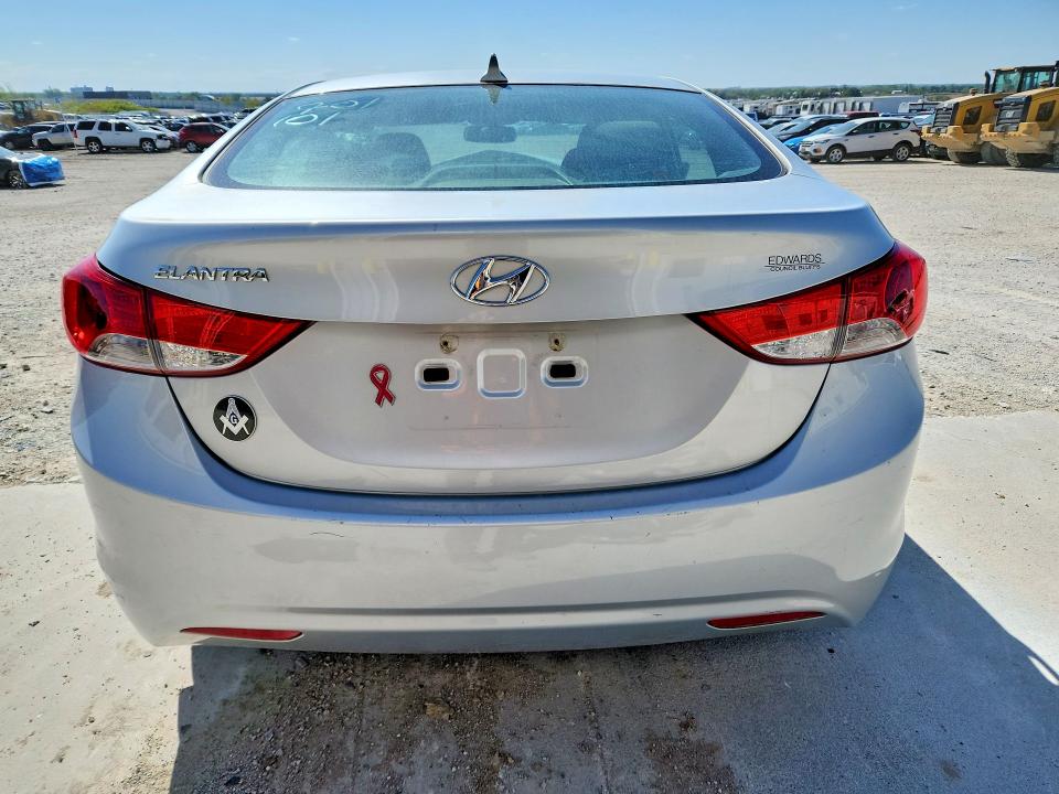 2013 Hyundai Elantra VIN KMHDH4AE9DU559164 COPART salvage auction — FRONT END, Ne - Cert Of Title-Salvage, sold $225 on 2026-07-14 (photo 6)