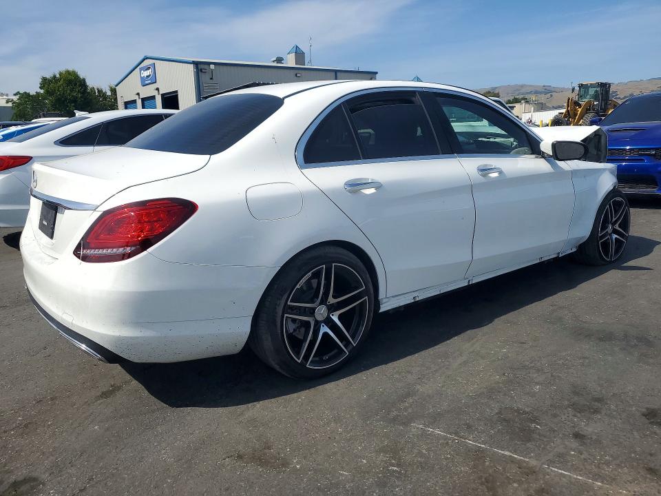 2020 Mercedes-benz C-klasse VIN WDDWF8DB8LR564391 COPART salvage auction — FRONT END, CA - SALVAGE CERTIFICATE, sold $2,050 on 2026-07-02 (photo 3)