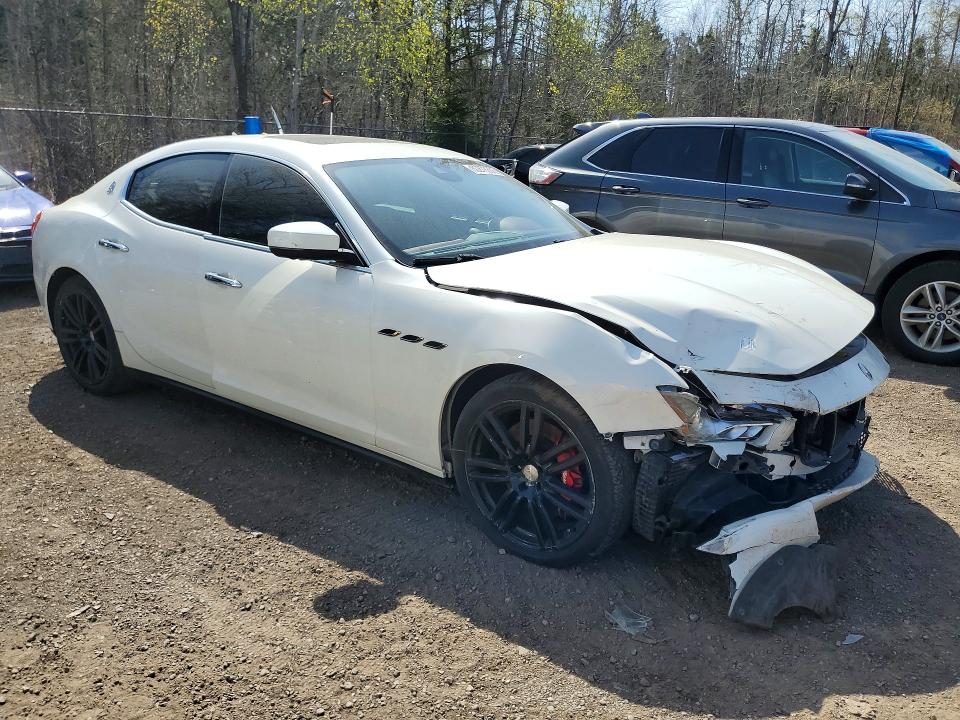 2017 Maserati Ghibli VIN ZAM57RTLXH1198857 COPART salvage auction — FRONT END, On - Permit Salvage, sold $4,150 on 2026-08-11 (photo 4)