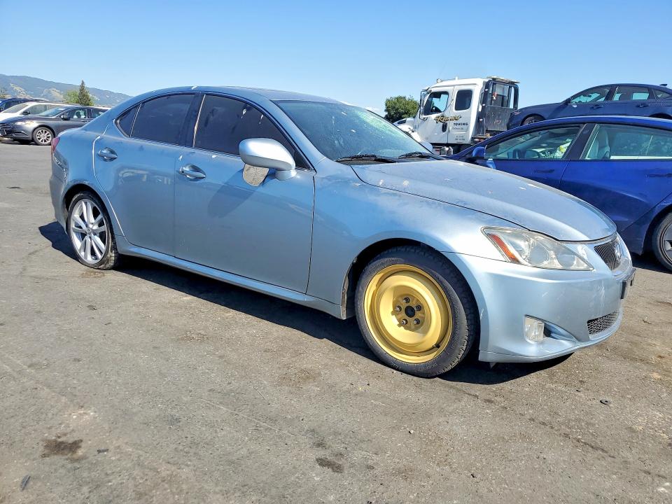 2007 Lexus Is 250 VIN JTHBK262872035485 COPART salvage auction — VANDALISM, Ca - Salvage Certificate, sold $500 on 2026-07-07 (photo 4)