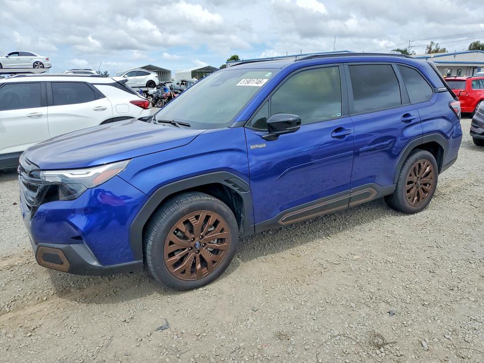 2025 Subaru Forester VIN JF2SLSJD4SH428771 COPART salvage auction — INTERIOR BURN, Ca - Salvage Certificate, sold $6,300 on 2026-07-24 (photo 1)