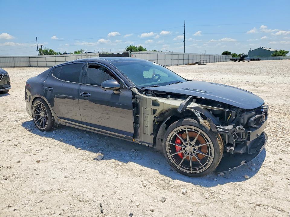 2022 Kia Stinger VIN KNAE55LC5N6109310 COPART salvage auction — FRONT END, Tx - Salvage Vehicle Title, sold $8,600 on 2026-07-02 (photo 4)