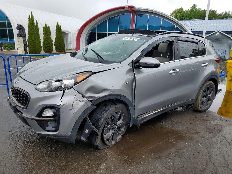 2020 Kia Sportage VIN KNDP6CAC9L7717306 COPART salvage auction — ROLLOVER, MA - CERT OF TITLE-SALVAGE, sold $2,700 on 2026-07-30 (photo 1)