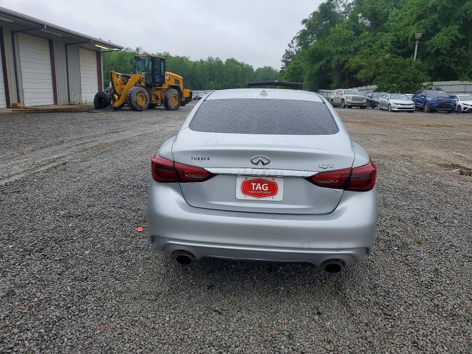 2019 Infiniti Q50 VIN JN1EV7AP2KM514619 COPART salvage auction — FRONT END, Id - Salvage Certificate Of Title, sold $90 on 2026-07-29 (photo 6)