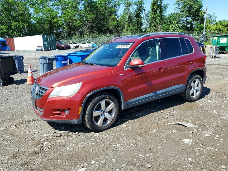 2010 Volkswagen Tiguan VIN WVGAV7AX0AW001721 COPART salvage auction — FRONT END, Md - Cert Of Salvage > 75% Damage, sold $275 on 2026-07-23 (photo 1)