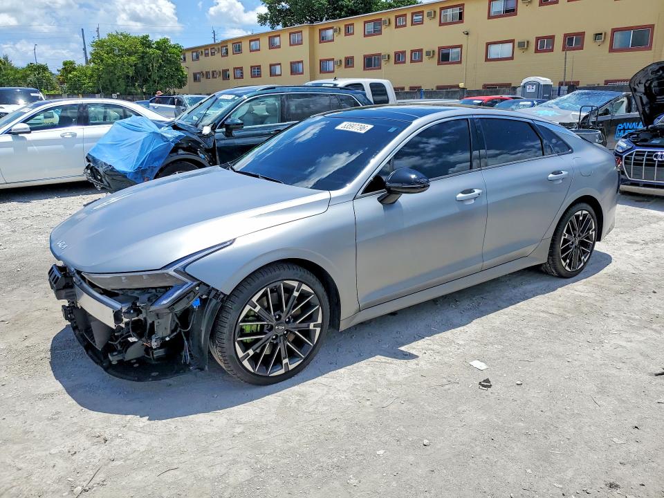 2025 Kia VIN KNAG44J89S5350082 COPART salvage auction — FRONT END, Fl - Cert Of Title Slvg Rebuildable, sold $13,300 on 2026-07-20 (photo 1)