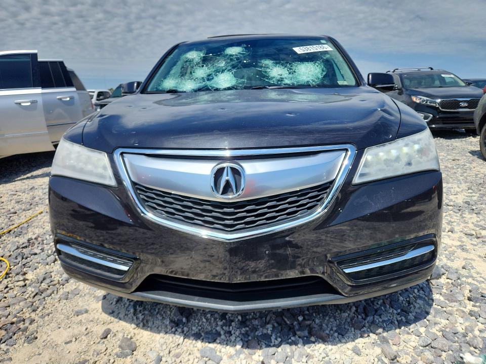 2016 Acura Mdx VIN 5FRYD4H66GB023963 COPART salvage auction — HAIL, Mo - Salvage Certificate Of Title, sold $6,000 on 2026-08-03 (photo 5)