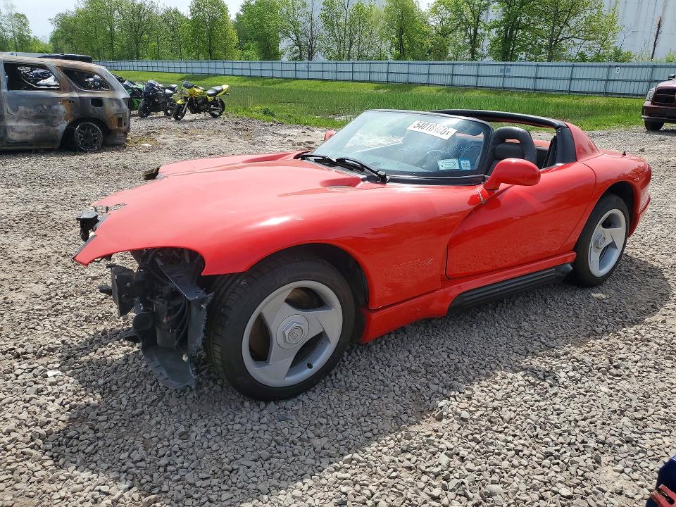 1993 Dodge Viper VIN 1B3BR65E6PV200269 COPART salvage auction — FRONT END, Ny - Certificate Of Title, sold $15,200 on 2026-07-06 (photo 1)
