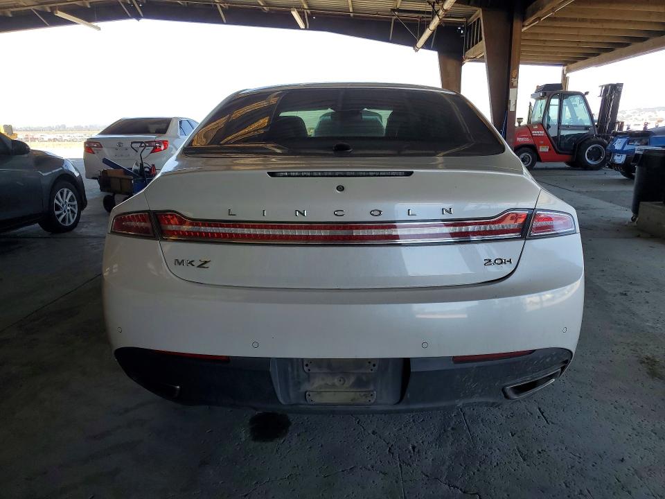 2015 Lincoln Mkz VIN 3LN6L2LU5FR612680 COPART salvage auction — FRONT END, Ca - Salvage Certificate, sold $450 on 2026-07-30 (photo 6)