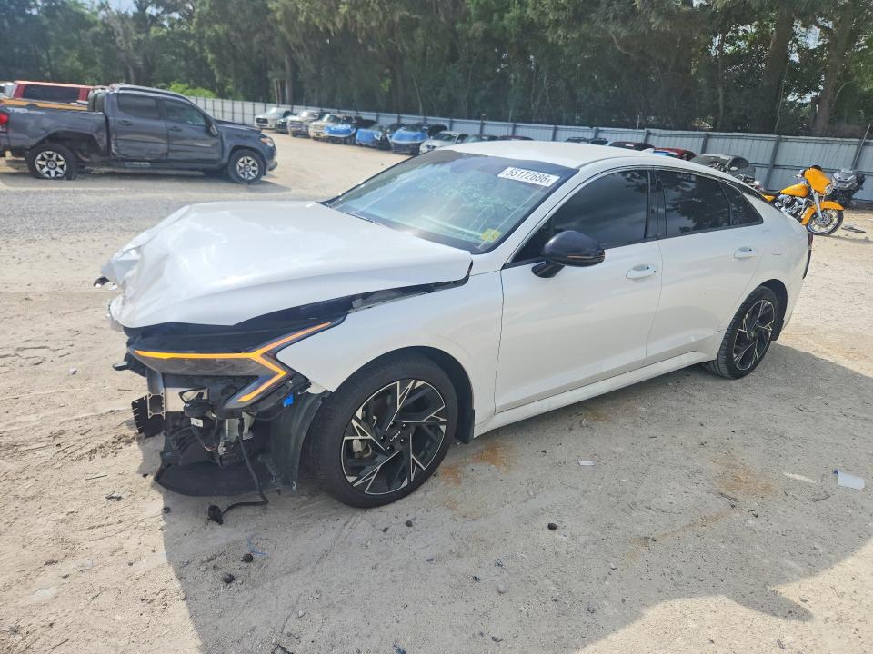 2025 Kia K5 VIN KNAG64J78S5301036 COPART salvage auction — FRONT END, Fl - Certificate Of Destruction, sold $7,300 on 2026-07-14 (photo 1)