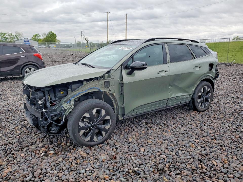 2024 Kia Sportage VIN 5XYK6CDF3RG157567 COPART salvage auction — FRONT END, IN - CERT OF TITLE-SALVAGE TITLE, sold $7,400 on 2026-07-28 (photo 1)