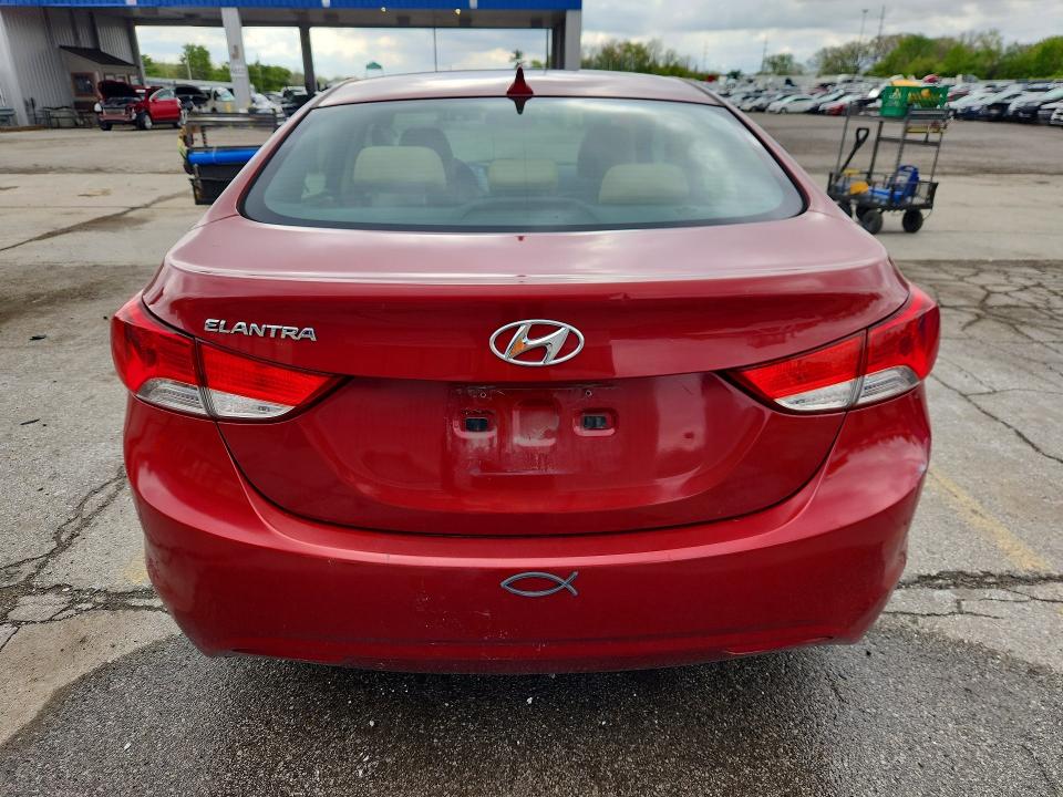 2013 Hyundai Elantra VIN KMHDH4AE5DU618744 COPART salvage auction — FRONT END, In - Cert Of Title-Salvage Title, sold $750 on 2026-07-06 (photo 6)