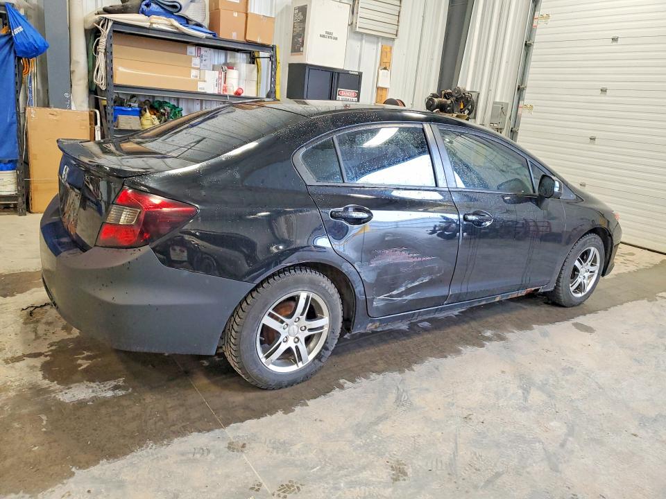 2012 Honda VIN 2HGFB2F47CH119126 COPART salvage auction — SIDE, On - Permit No Brand - Unfit, sold $600 on 2026-07-02 (photo 3)