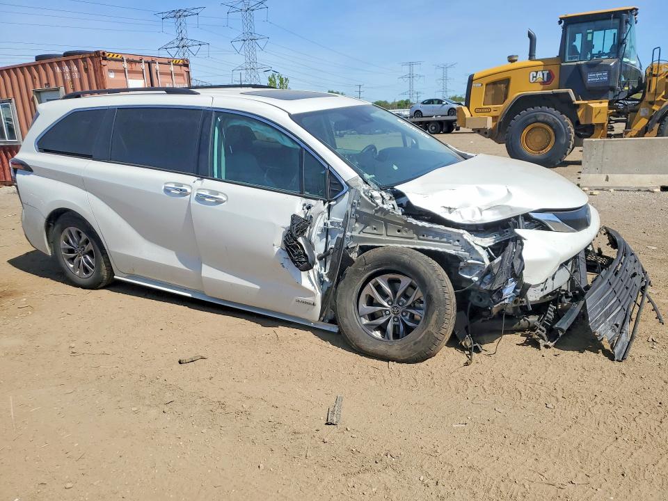 2021 Toyota VIN 5TDYSKFC6MS033629 COPART salvage auction — FRONT END, Il - Salvage Certificate, sold $8,700 on 2026-07-21 (photo 4)