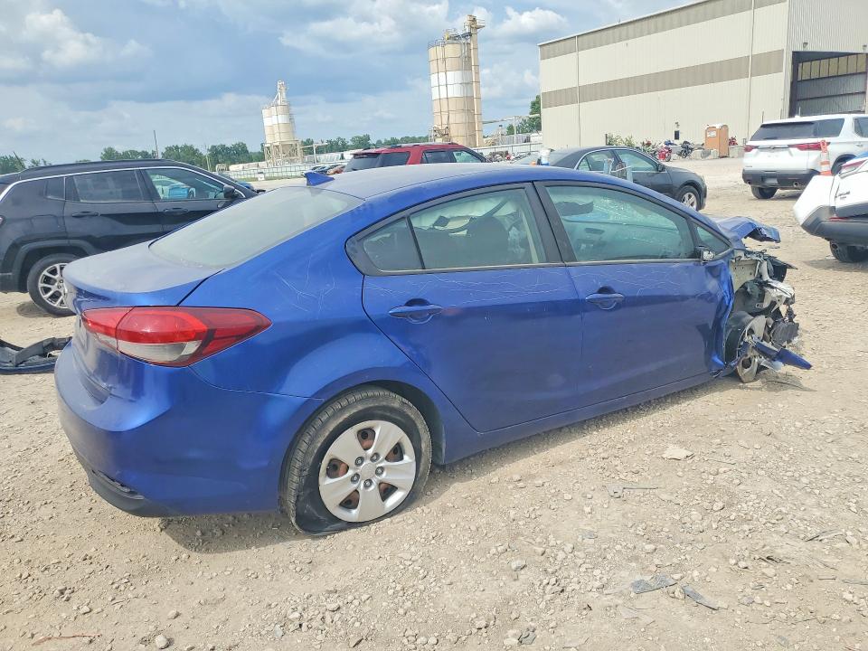 2017 Kia Forte VIN 3KPFK4A71HE037911 COPART salvage auction — FRONT END, Ks - Cert Of Title-Salvage, sold $600 on 2026-07-09 (photo 3)