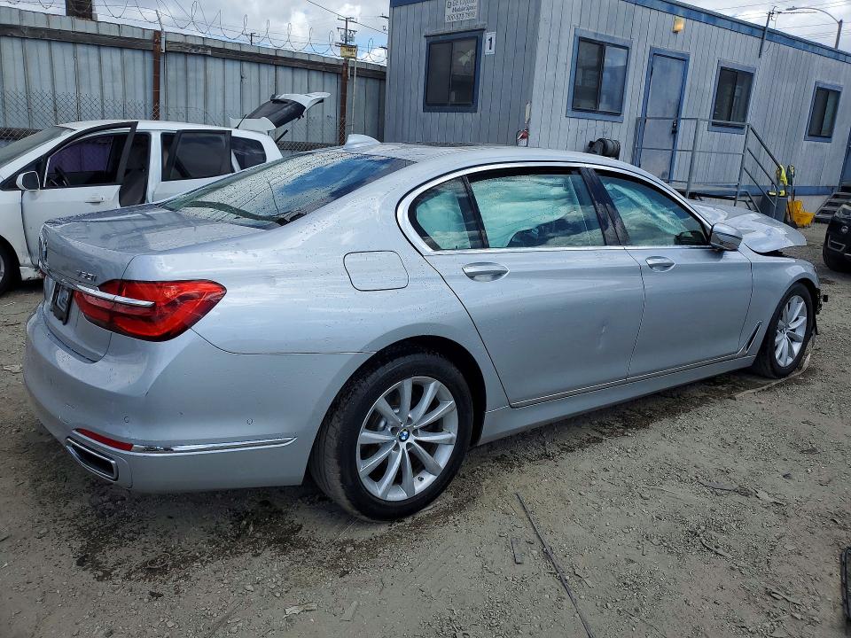 2018 BMW 7 series VIN WBA7F0C50JGM23722 COPART salvage auction — FRONT END, Ca - Acq Bos - Post Sale - Salvage, sold $2,650 on 2026-07-09 (photo 3)