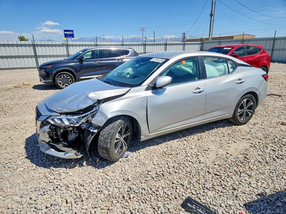 2023 Nissan Sentra VIN 3N1AB8CV0PY296967 COPART salvage auction — FRONT END, Ut - Salvage Certificate, sold $1,150 on 2026-07-24 (photo 1)