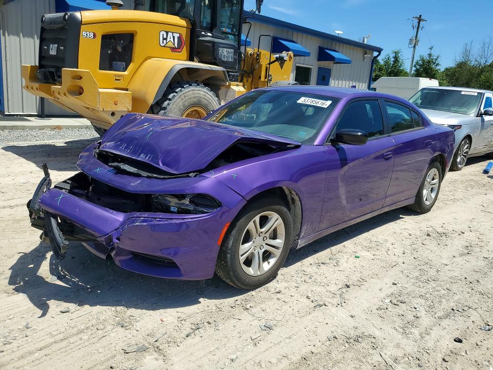 2023 Dodge Charger VIN 2C3CDXBG6PH686897 COPART salvage auction — FRONT END, Fl - Certificate Of Destruction, sold $3,300 on 2026-07-31 (photo 1)