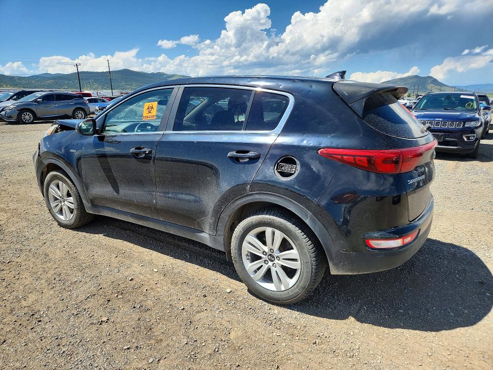2018 Kia Sportage VIN KNDPMCAC8J7424600 COPART salvage auction — HAIL, Mt - Salvage Certificate Of A Vehic, sold $975 on 2026-07-28 (photo 2)