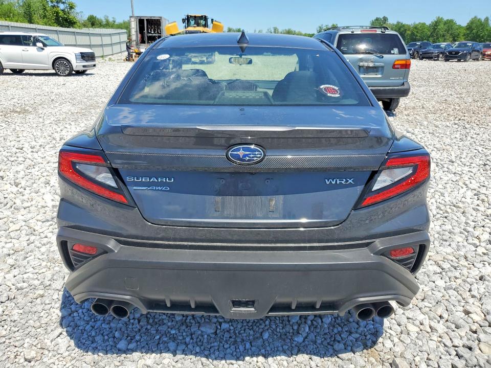 2024 Subaru Wrx VIN JF1VBAH63R9813782 COPART salvage auction — HAIL, Oh - Cert Of Title-Salvage, sold $14,100 on 2026-07-24 (photo 6)