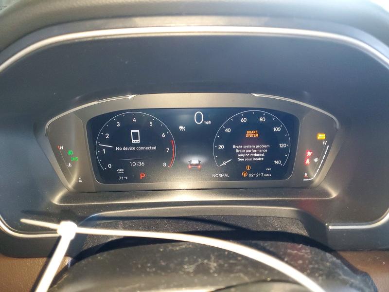 2025 Honda Pilot VIN 5FNYG1H82SB003081 COPART salvage auction — REAR END, Ca - Salvage Certificate, sold $8,100 on 2026-07-09 (photo 9)
