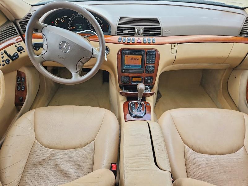 2001 Mercedes-benz S class VIN WDBNG70J51A214382 COPART salvage auction — FRONT END, FL - CERT OF TITLE SLVG REBUILDABLE, sold $375 on 2026-07-10 (photo 8)