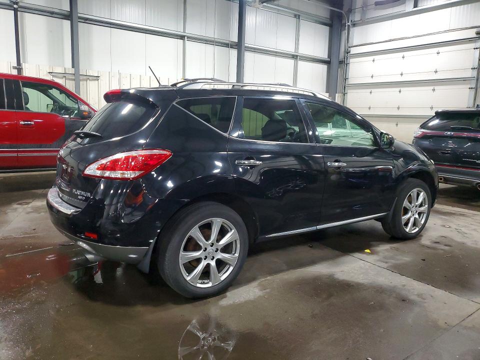 2012 Nissan Murano VIN JN8AZ1MW7CW233183 COPART salvage auction — FRONT END, Mn - Cert Of Title-Prior Salvage, sold $275 on 2026-07-28 (photo 3)