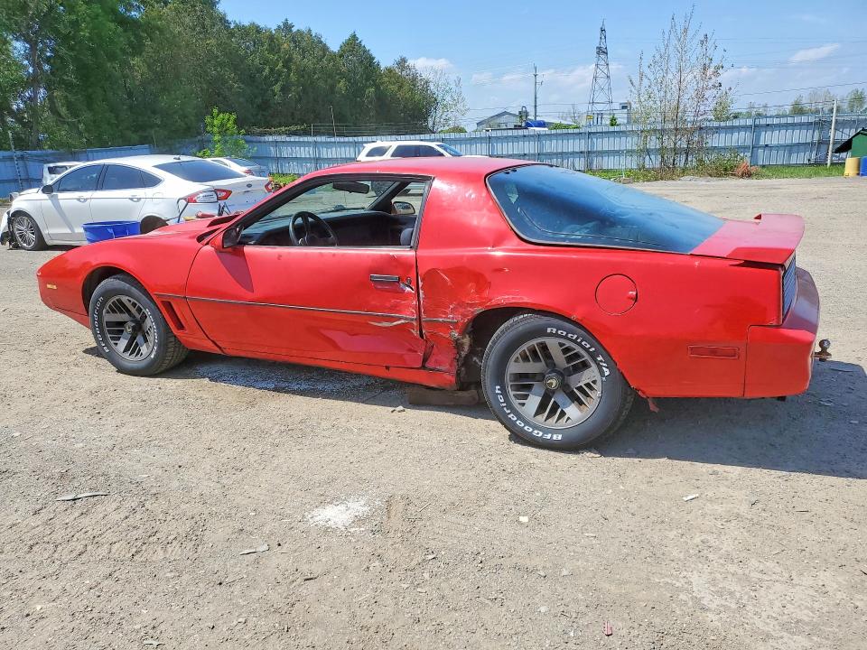1984 Pontiac Firebird VIN 1G2AW87H3EN247380 COPART salvage auction — UNDERCARRIAGE, On - Permit No Brand - Unfit, sold $575 on 2026-07-09 (photo 2)