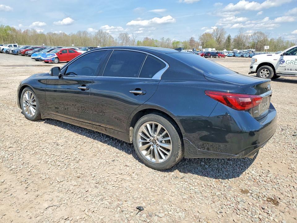2021 Infiniti Q50 VIN JN1EV7BR7MM753764 COPART salvage auction — FRONT END, Ny - Mv-907A Salvage Certificate, sold $4,850 on 2026-07-08 (photo 2)