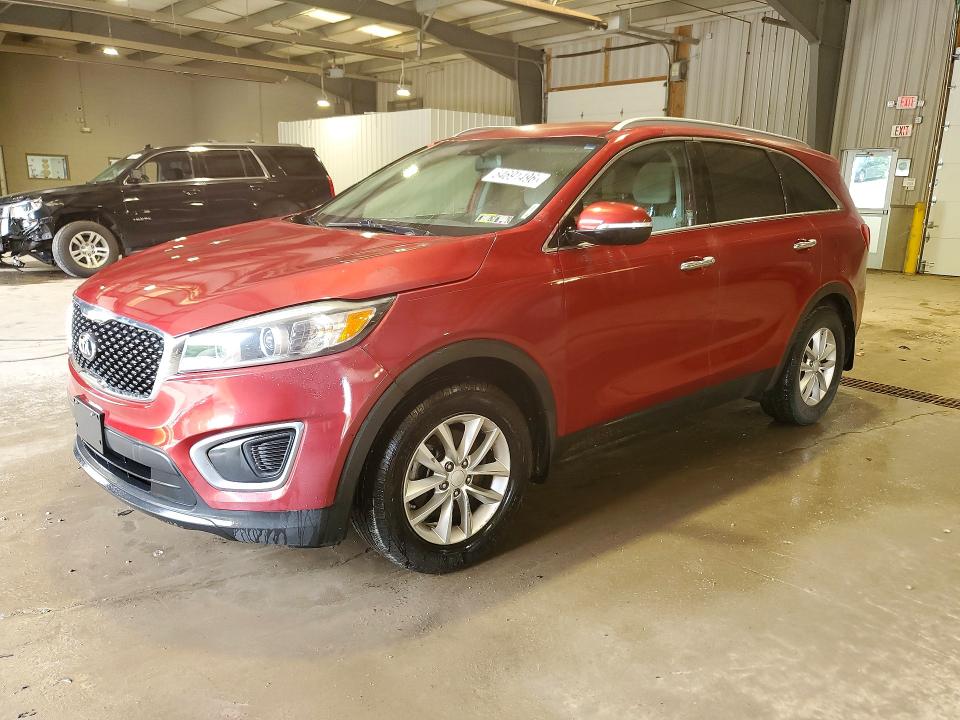 2016 Kia Sorento VIN 5XYPG4A39GG149179 COPART salvage auction — FRONT END, Pa - Certificate Of Salvage, sold $425 on 2026-07-22 (photo 1)