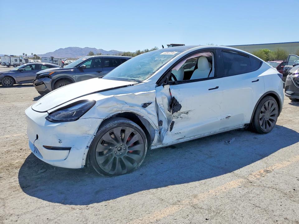 2024 Tesla Model y VIN 7SAYGDEF1RA285597 COPART salvage auction — FRONT END, Nv - Salvage Title, sold $150 on 2026-07-30 (photo 1)