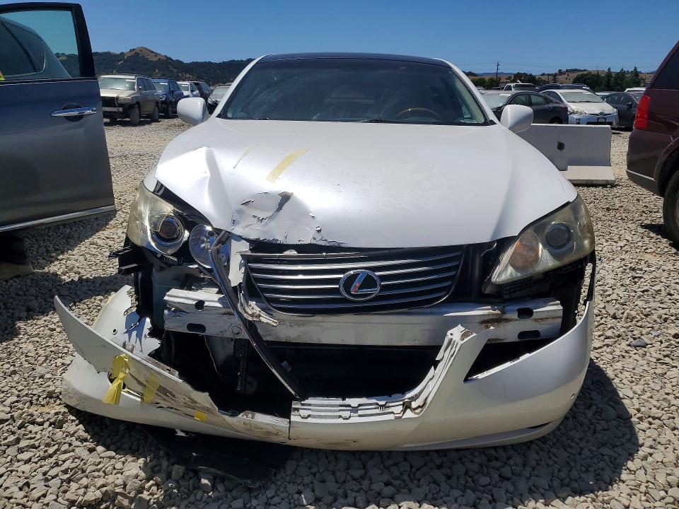 2007 Lexus ES VIN JTHBJ46G272069674 COPART salvage auction — FRONT END, Ca - Salvage Certificate, sold $950 on 2026-07-14 (photo 5)