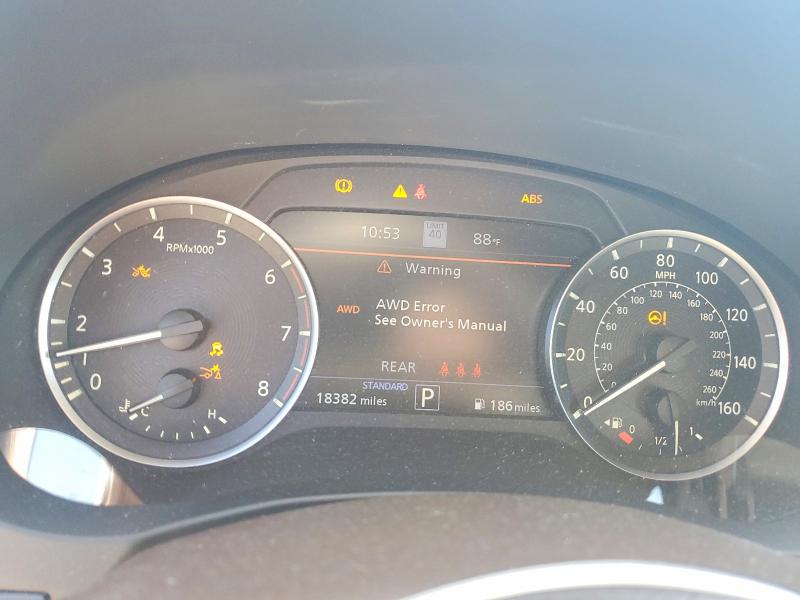 2021 Infiniti Qx50 VIN 3PCAJ5DB8MF119383 COPART salvage auction — FRONT END, MA - CERT OF TITLE-SALVAGE, sold $9,500 on 2026-07-16 (photo 9)