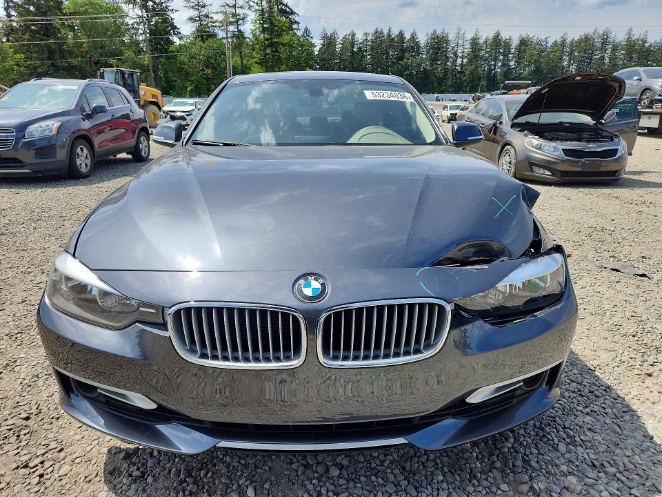 2012 BMW 3er VIN WBA3A5C57CF259615 COPART salvage auction — FRONT END, WA - BILL OF SALE, sold $125 on 2026-07-24 (photo 5)