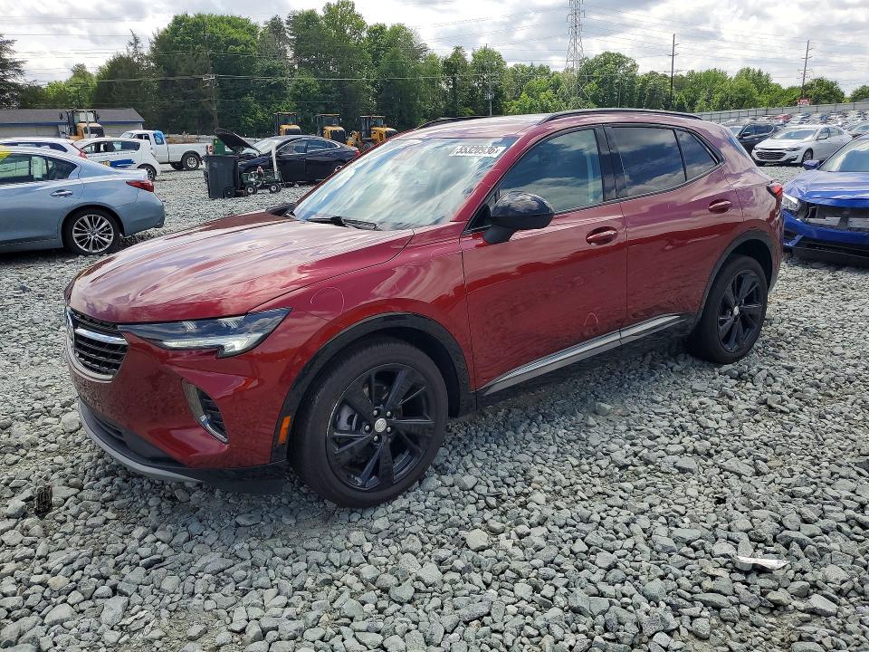 2021 Buick Envision VIN LRBFZNR4XMD112966 COPART salvage auction — FRONT END, Nc - Salvage Certificate Of Title, sold $7,300 on 2026-07-08 (photo 1)