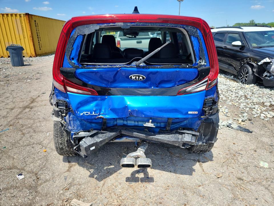 2021 Kia Soul VIN KNDJ53AF2M7741760 COPART salvage auction — REAR END, In - Cert Of Title-Salvage Title, sold $225 on 2026-07-21 (photo 6)
