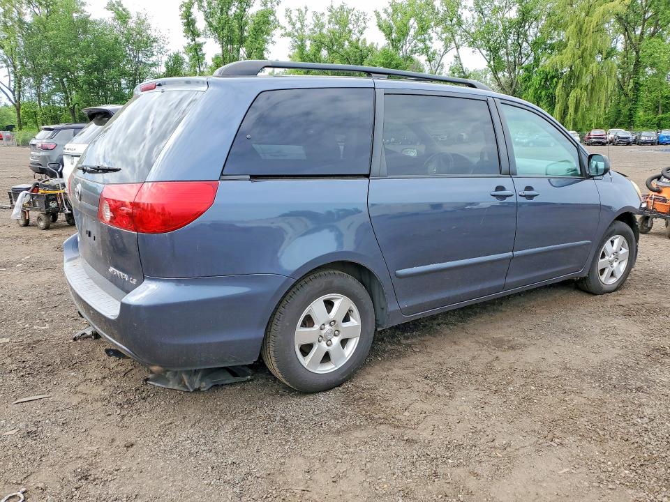 2007 Toyota Sienna VIN 5TDZK23C97S087259 COPART salvage auction — FRONT END, CT - CERT OF TITLE-SALVAGE, sold $700 on 2026-07-17 (photo 3)